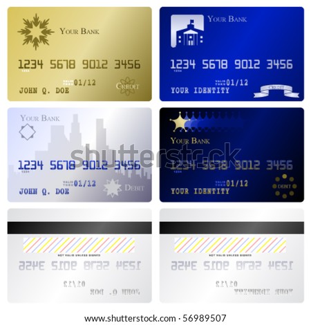 fake credit cards numbers. Four fake credit card
