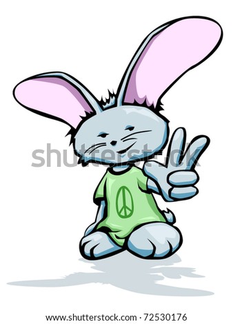 easter bunny cartoon no ears. easter bunny cartoon