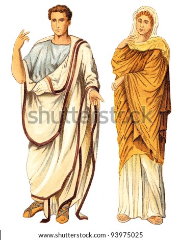 ancient roman women's clothing
