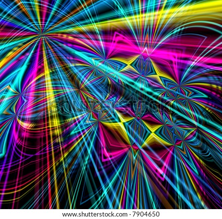 stock photo : Colorful Fireworks Background For New Year And Fourth of July