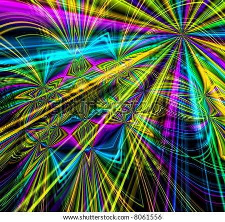 stock photo : Colorful Fireworks Background For New Year And Fourth of July