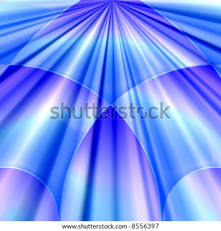 Blue Rays Of Light Abstract Tech Design