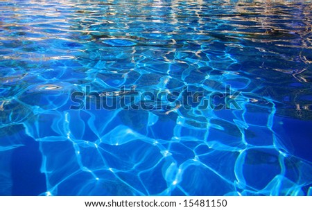 Sparkling Blue Pool Water