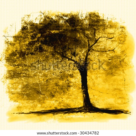 Tree  on Tree Silhouette Art Stock Photo 30434782   Shutterstock
