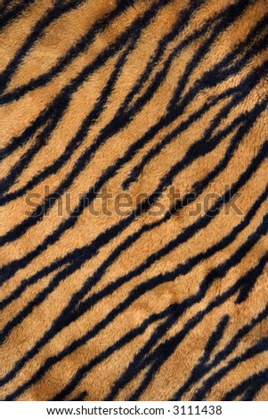 Close up shot of tiger print carpet.