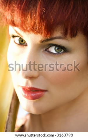 Close up portrait of attractive Caucasian woman in Maui, Hawaii, USA.