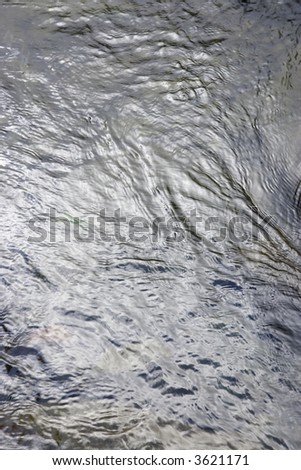 Close up of running water in Iao Valley State Park in Maui, Hawaii.
