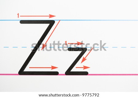 Letter Z Handwriting