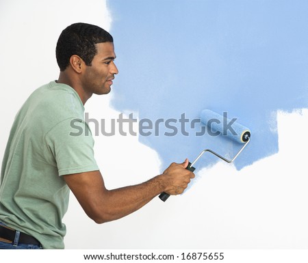 African Man Painting