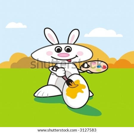 funny easter bunny pics. stock vector : a funny easter