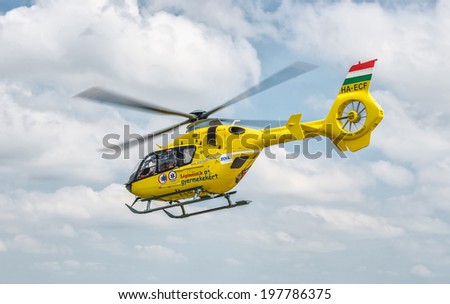 Editorial, 26/04/2014. Hungary / Pogany - Air Ambulance presentation day