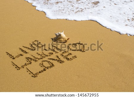 Live, Laugh, Love Ã¢Â?Â? Message in the Sand with Water