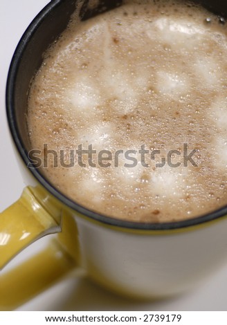 Hot chocolate with marshmallow cream. This is something I enjoy from