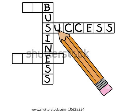  Crossword Puzzles on Stock Vector Crossword Puzzle With Successful Business Words Success