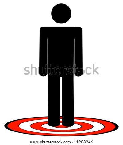 target. on red target - vector