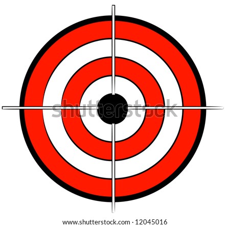 target practice bullseye. black ullseye target with