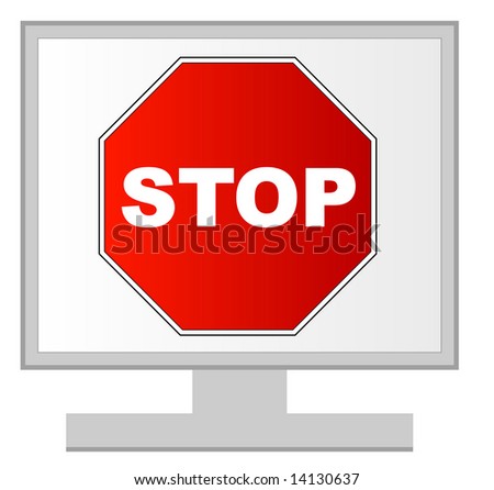 computer monitor icon. Computer Screen Icon. of