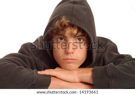 Dallas White Stock-photo-attractive-confident-teenage-boy-with-black-hoodie-over-head-14193661