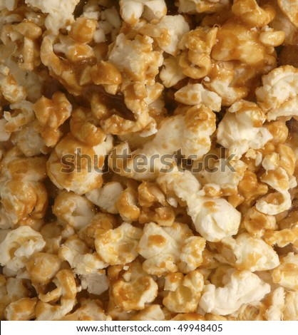 caramel popcorn detail - good for use as background