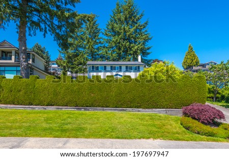 Nicely trimmed and landscaped \