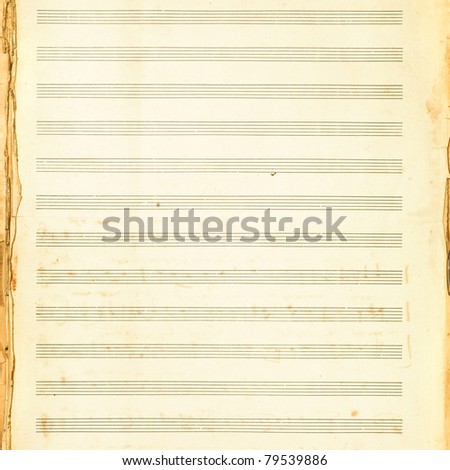 texture of old music book