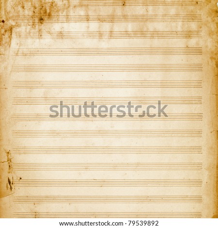texture of old music book