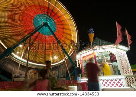 People stand in line at a Carnival Snack bar