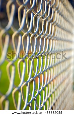 chain link fence close up background
