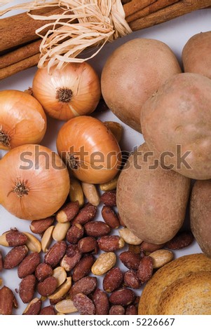 food in brown color, part of all food colors series