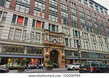 NEW YORK, USA - MAY 06, 2015: Macy\'s at Herald Square on Broadway in Manhattan on May 06, 2015. New York, USA