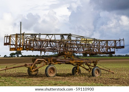Rusty farm machinery