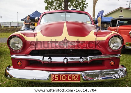 GOLD COAST, QUEENSLAND - NOVEMBER 17: Variety of classic vintage car on display at the  Annual Gold Coast Classic Car Show on November 17, 2013 in Gold Coast, Australia.