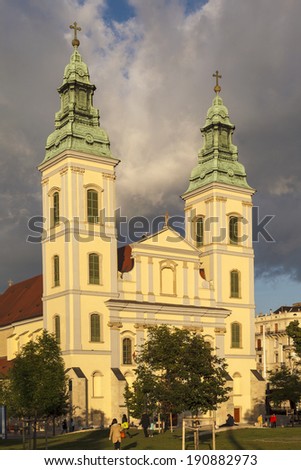 BUDAPEST, HUNGARY - MAY 4: Inner City Parish Church - \