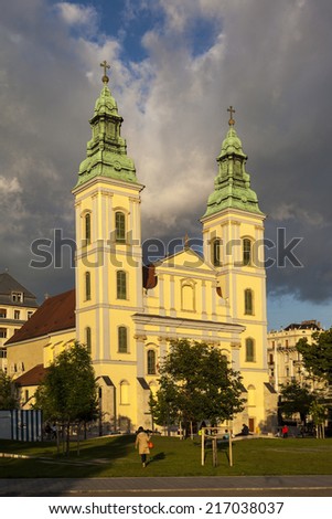 BUDAPEST, HUNGARY - MAY 4: Inner City Parish Church - \