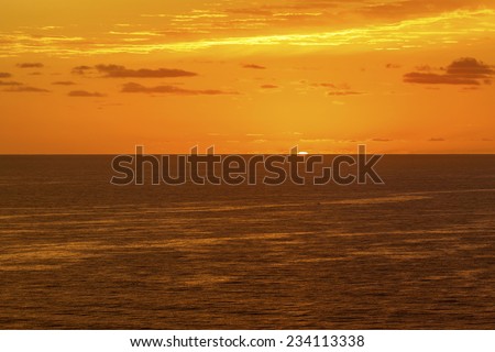 Sunrise on the South Pacific