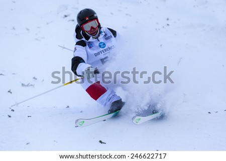 CALGARY CANADA JAN 2 2015. FIS Freestyle Ski World Cup, Winsport, Calgary Mr. Unidentified  \