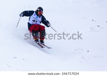 CALGARY CANADA JAN 2 2015. FIS Freestyle Ski World Cup, Winsport, Calgary  Unidentified \