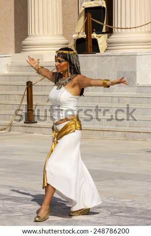 ROME, ITALY, MAY 26 2014: Birth of Rome festival - performing fight of gladiators and all other ancient ceremony, the parade of 2,000 actors from 11 European countries., Rome on May 26, 2014