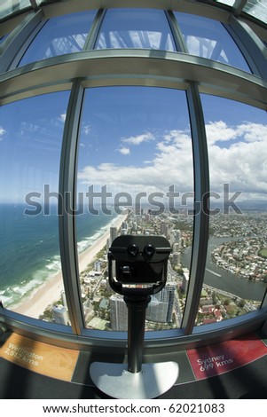 View of Surfers Paradise Gold Coast Australia