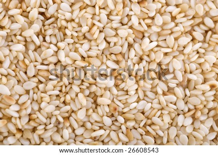 Close up on a pile of dried Sesame Seed.