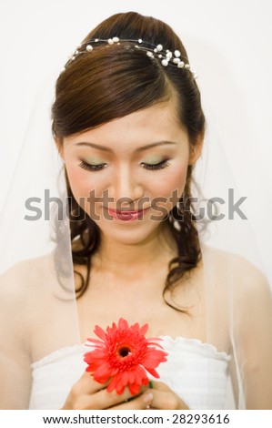 Portrait of a Asian bride
