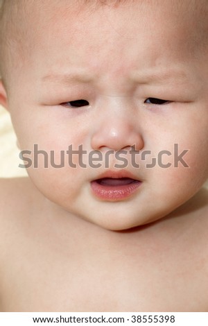 Crying Asian Child