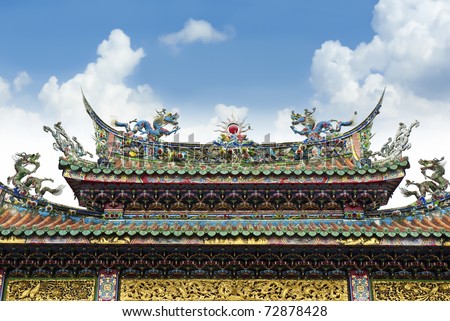 Longshan Temple is one of the famous Buddhist temple in Taipei, Taiwan