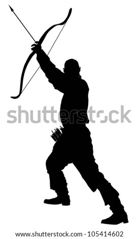 Olympic Archery Silhouette