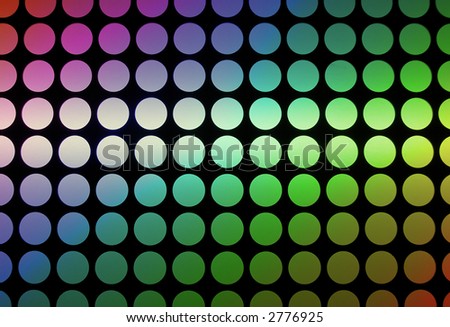 Abstract Polka Rainbow Dots