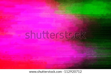 Digital structure of painting. Iridescent background of oil paint with grunge scratches
