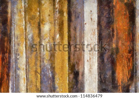 Digital structure of painting. wood background