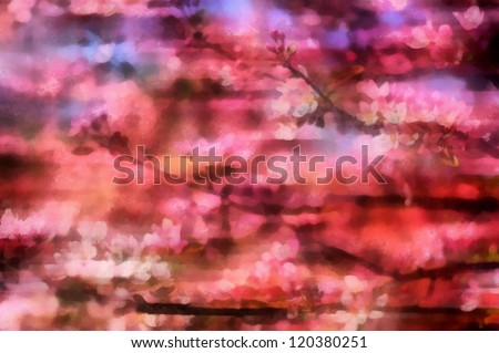 Digital structure of painting. abstract background