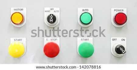 industrial switching button control panel