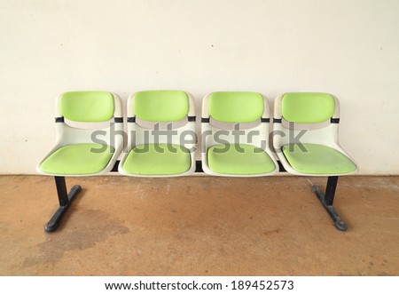 green four seats in one chair
